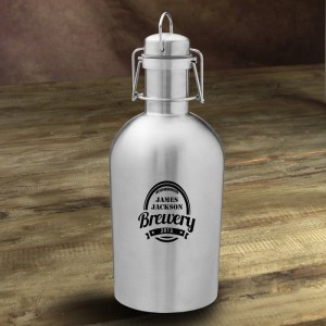 JDS Personalized Gifts Brewery Personalized 64 oz. Stainless Steel Growler JMSI2905